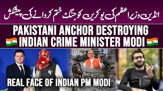 India PM Modi destroyed by Pakistani Anchor - Real Face of Modi - Modi & Zelensky