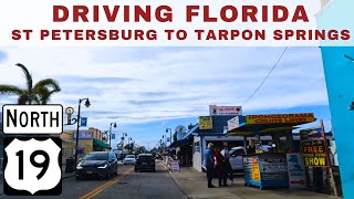 Driving Florida - St. Petersburg to Tarpon Springs via US Route 19 North