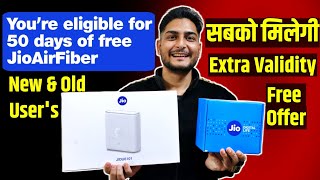 Jio Air Fiber Old & New User's | Free 50 Days Offer | Jio Dhan Dhana Dhan