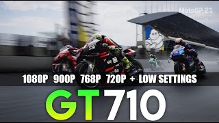 MotoGP 21 | GT 710 2GB | 1080P, 900P, 768P, 720P + Low Settings | Performance Tasted.