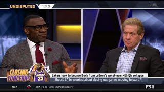 UNDISPUTED | Shannon reacts to Lakers look to bounce back from LeBron's worst ever 4th Qtr collapse