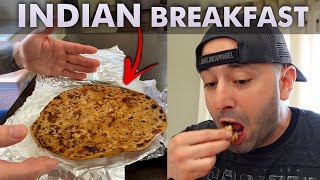 American Tries Indian Breakfast Food For First Time