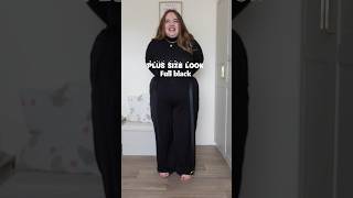 Plus size look 🖤 Full black