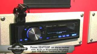 Pioneer Premier® DEH-P700BT CD/MP3/WMA/iTunes AAC/WAV In-Dash Receiver with Built-In Bluetooth® Wireless and USB Direct Control for iPod®