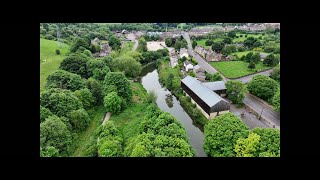 views from Elsecar Pit Top, including Canal, TPtrail, & Historic rail line