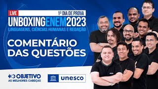 COMENTÁRIO DE PROVAS 1º DIA ENEM - UNBOXING ENEM