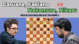 Strategic Masterclass: Fabiano Caruana vs. Hikaru Nakamura, Chess 9LX 2024