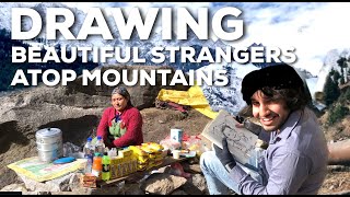 DRAWING BEAUTIFUL STRANGERS | JOGINI WATERFALL | Day- 3 Manali Vlog 2021