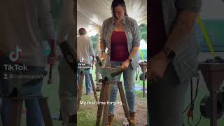 My First Time Forging - Catskills Maker Camp [2022] #shorts