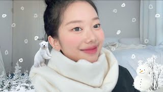 10초 내 심쿵 ㅋ☃️ 겨울 똥머리 메이크업.. 희희🦕❄️🌨