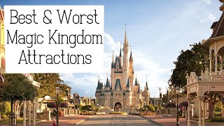 BEST AND WORST ATTRACTIONS AT DISNEY WORLD MAGIC KINGDOM - My Favorite Disney Attractions