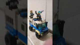 lego when the joker runs from the police thus happens turns into a police chase also like the video.