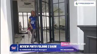 Review Pintu Folding 3 Daun uPVC Black Series - Projek BSD #pintu  #hitammanis #black #blackwindow