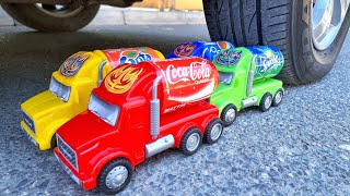 Crushing Things With Car Best! Car vs Colored Toys & Slime | Running Over Stuff With A Car ASMR