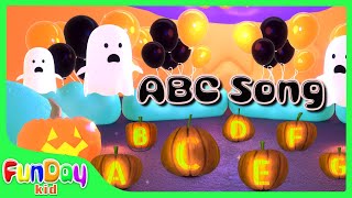 Halloween ABC Song | Pumpkin ABCs | Nursery Rhymes & Kids Song | Learn Alphabet A to Z - @FunDayKid