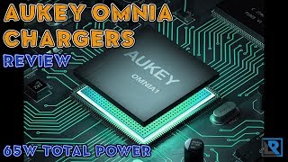 Aukey 65W Omnia Chargers (GaN, 2x USB-C, USB-A)