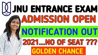 JNU | Admission Form | JNU Application Form 2021|| JNUEE 2021 Notification Out | JNU form aa gya hai