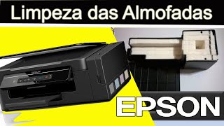 Como Limpar As Almofadas Da Impressora Epson L395 / L355 / L375 / L396 E as Demais.