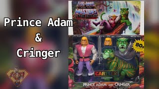 Prince Adam & Cringer - Masters of the Universe Origins Cartoon Toy Quickie Review by GayComicGeek