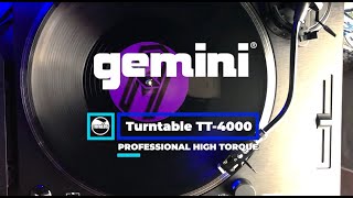 Gemini TT-4000 Turntable. Unboxing and Testing