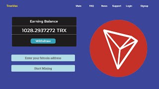 Tronvex - New Free Tron Earning Site 2022 | Earn Free Tron without investment