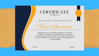 How to Make Simple Certificate in MS Word Part 4 #creative #design #trending #certificate