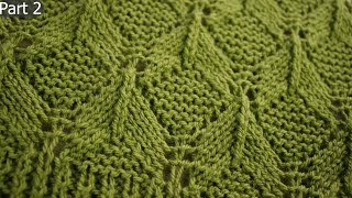 Part 2 of an Easy Knitting Pattern for beginners to follow with subtitles!! Gorgeous And Beautiful!!