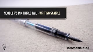 Noodler's Ink TripleTail - Writing Sample