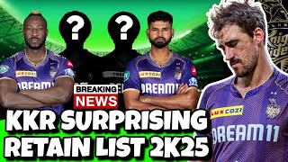 IPL 2025: KKR Final Retain & RTM Players list | Mega Auction 2025