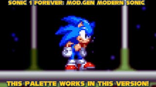 THIS VERSION WORKS WELL WITH THIS MOD | Sonic 1 Forever: Mod.Gen Modern Sonic [2024]