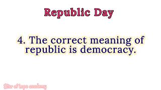 Information about Republic Day | குடியரசுதினம் |12 sentences about Republic day| @starofhopeacademy