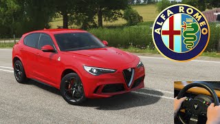 Alfa Romeo Stelvio Quadrifoglio | Forza Horizon 4    |   (Steering Wheel + Paddle Shifter) Gameplay