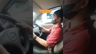 BELAJAR MOBIL DI KEMACETAN YANG PARAH..