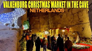 VALKENBURG'S AMAZING UNDERGROUND CHRISTMAS MARKET 2023 | NETHERLANDS | 4K