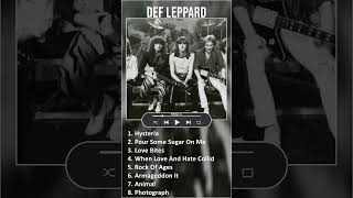 Def Leppard MIX Best Songs #shorts ~ 1970s Music So Far ~ Top Hair Metal, British Metal, Pop, Ro