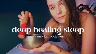 asmr po polsku 🌙 sesja głębokiego snu 🔮 *reiki full body chakra massage* (szept, masaż twarzy)