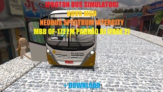 [PROTON BUS SIMULATOR] NOVO MOD NEOBUS SPECTRUM INTERCITY MBB OF-1722M PADRÃO RJ (FASE 2) + DOWNLOAD