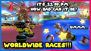 Late Night WorldWide With Pink Gold Peach - Mario Kart 8 Deluxe WORLDWIDE RACES Part 40