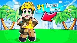 My FIRST WIN EVER....(Roblox Fortnite)