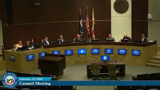 City Council Meeting, February 13, 2024