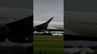 DELTA A350 Close up Touching down at Dublin #aviation #planespotting #landing #a350 #dublinairport