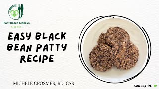 Easy Black Bean Patty