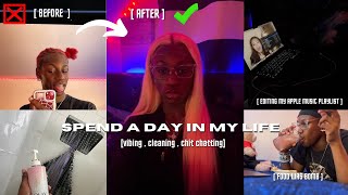 vlog : spend a day in my life with me | Grwm + Cleaning + Chit Chatting & Doing Hair...