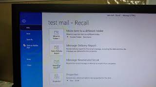 How to Recall mail from Outlook