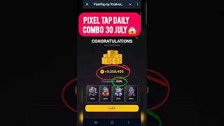 Pixel tap by pixelverse daily combo 30 July 2024 100% complection #pixeltap #pixelverse #pixeltap