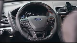 2017 Ford Explorer installed real carbon fiber steering wheel