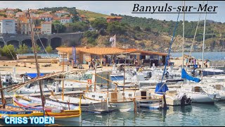 Banyuls-sur-Mer ; Plage Centrale ; Côte Vermeille ; Port ; Occitanie ; Pyrénées-Orientale ; France