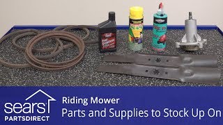 Riding Mower Parts and Supplies to Stock Up On