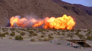 FIRE IN THE HOLE! Marines Fire Several M58 Mine Clearing Lane Charges (MICLIC), MCB Twentynine Palms