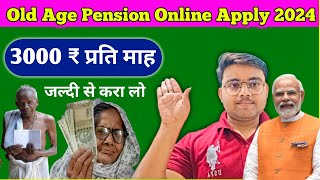 Old age pension online apply up 2024 | up vridha Pension online apply 2024  | old age pension